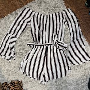 Forever 21 striped romper